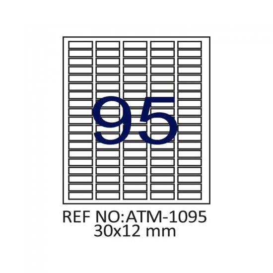 30 X 12 Lazer Etiket ATM-1095