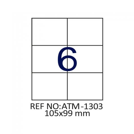105 X 99 Lazer Etiket ATM-1303
