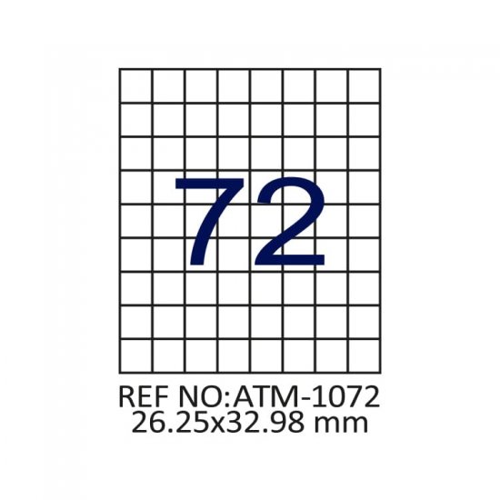 26.25 X 32.98 Lazer Etiket ATM-1072