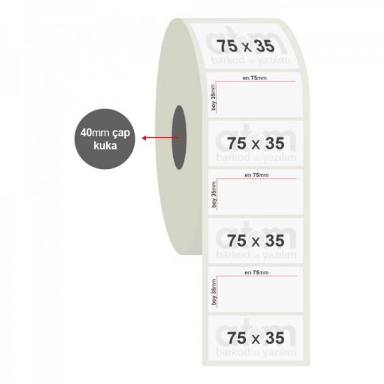 75mm x 35mm  Filmictyre Etiket