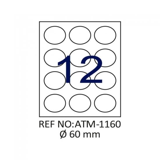 Q 60 Lazer Etiket ATM-1160