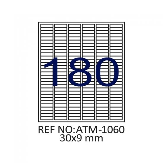 30 X 9 Lazer Etiket ATM-1060