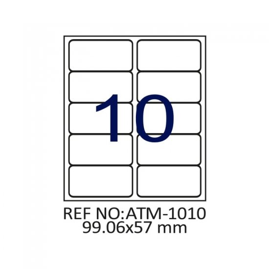 99.06 X 57 Lazer Etiket ATM-1010