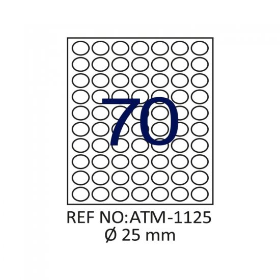 Q 25 Lazer Etiket ATM-1125