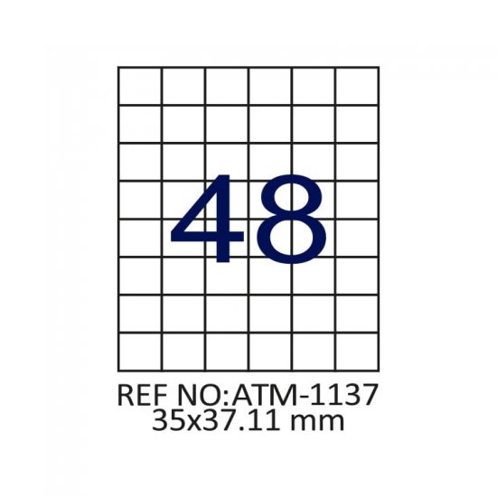 35 X 37.11 Lazer Etiket ATM-1137