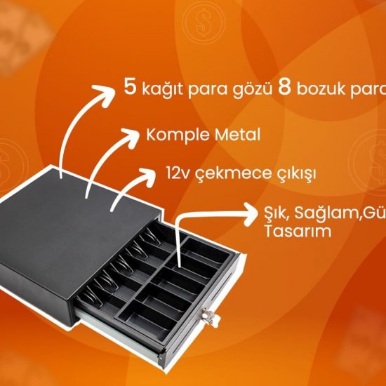 Kodpos Metal Para Çekmecesi