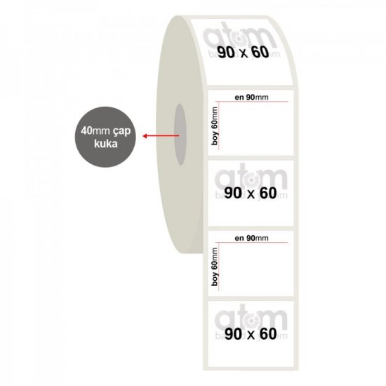 90 mm x60mm Fastyre Etiket (Sticker)