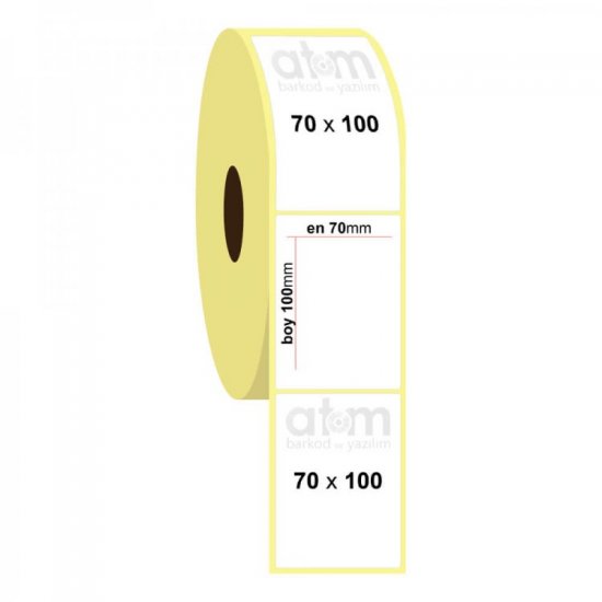 70mm x 100mm Fastyre Etiket (Sticker)
