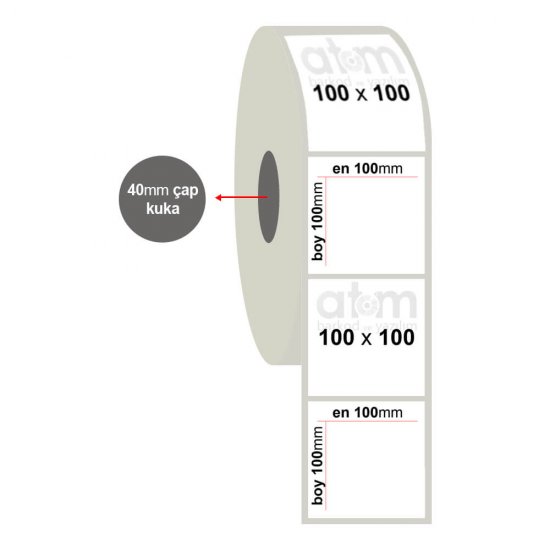 100mm x 100mm Fastyre Etiket (Sticker)