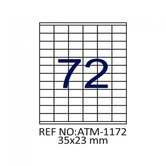 35 X 23 Lazer Etiket ATM-1172