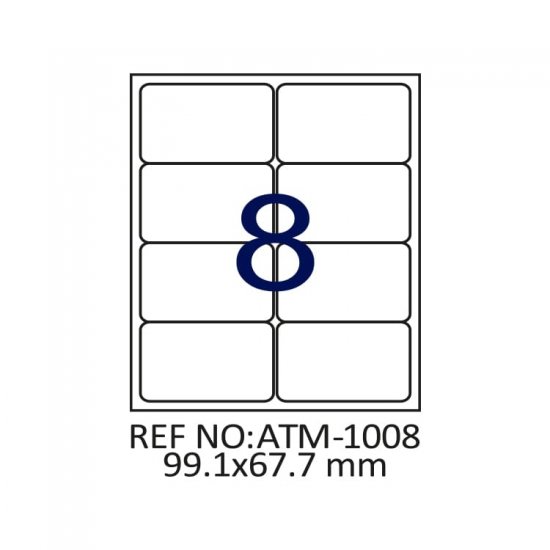 99.1 X 67.7 Lazer Etiket ATM-1008
