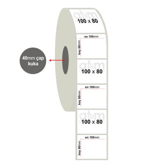 100mm x 80mm Fastyre Etiket (Sticker)