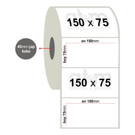 150mm x 75mm Fastyre Etiket (Sticker)
