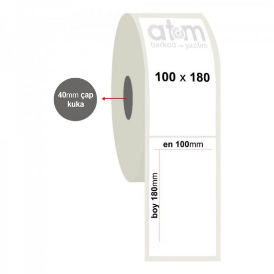 100mm x 180mm Filmtyre Etiket (Sticker) 