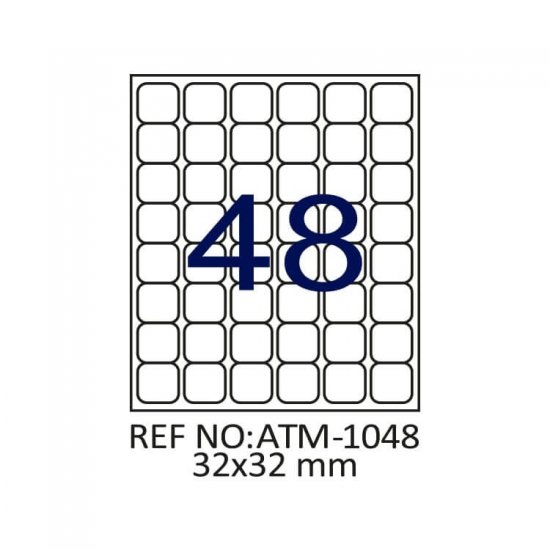 32 X 32 Lazer Etiket ATM-1048