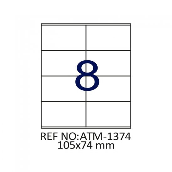 105 X 74 Lazer Etiket ATM-1374