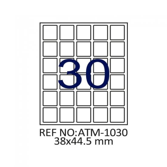 38 X 44.5 Lazer Etiket ATM-1030