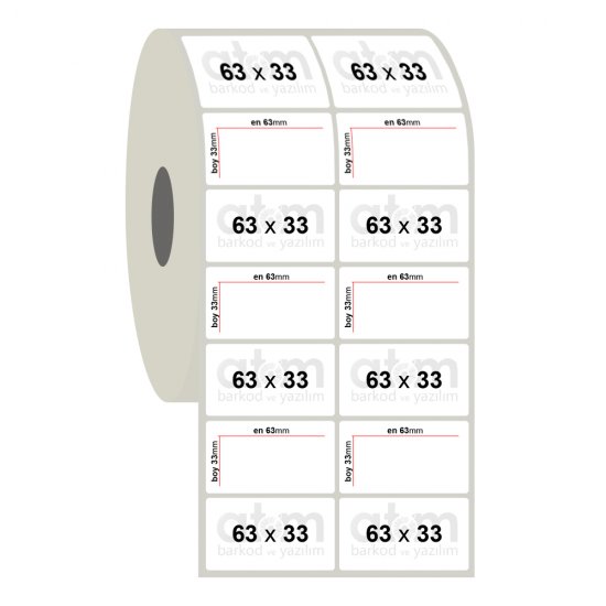 63mm x 33mm 2'li Fastyre Etiket(Sticker)