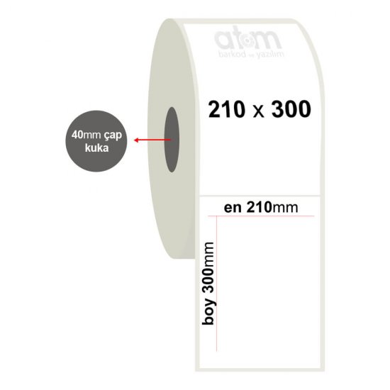 210mm x 300mm Silvermat Etiket (Sticker)