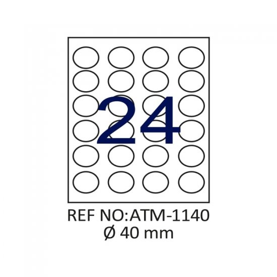 Q 40 Lazer Etiket ATM-1140