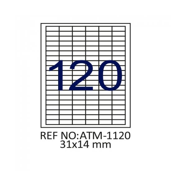 31 X 14 Lazer Etiket ATM-1120