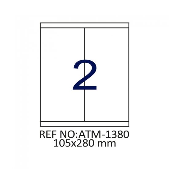 105 X 280 Lazer Etiket ATM-1380