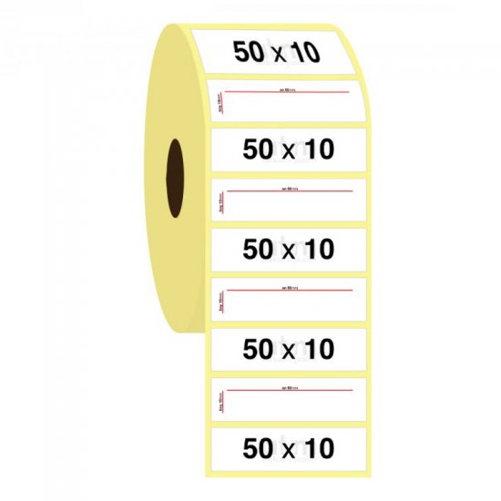 50mm x 10mm Termal Etiket (Sticker)