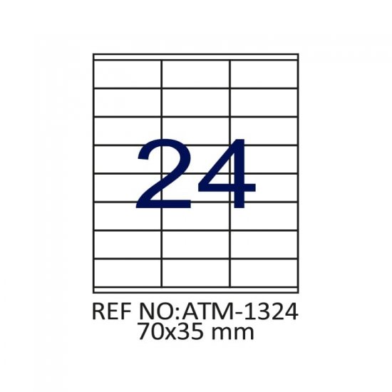 70 X 35 Lazer Etiket ATM-1324