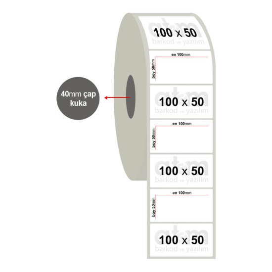 100mm x 50mm Fastyre Etiket