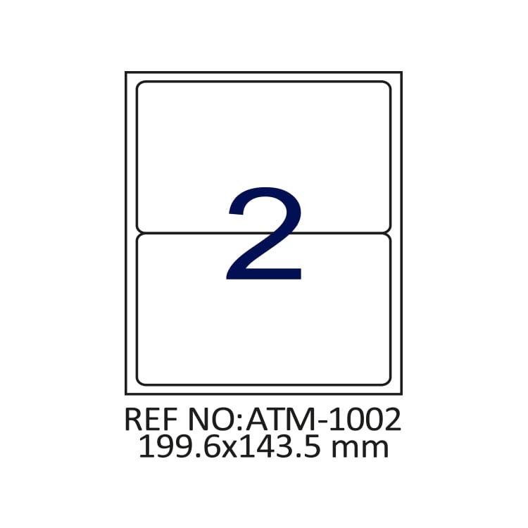 199.6 X 143.5 Lazer Etiket ATM - 1002