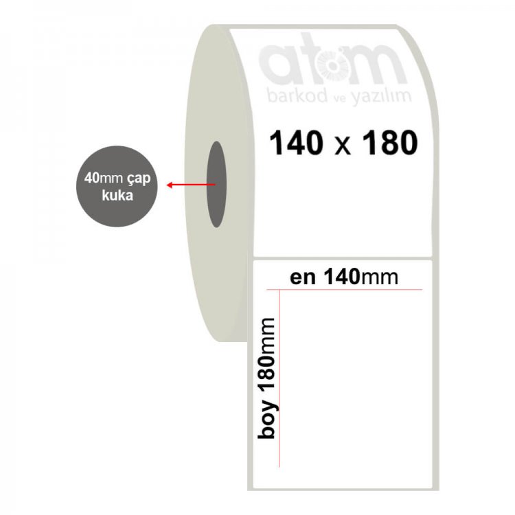 140mm x 180mm Silvermat Etiket (Sticker)