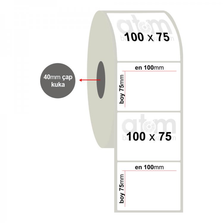 100mm x 75mm Fastyre Etiket (Sticker)