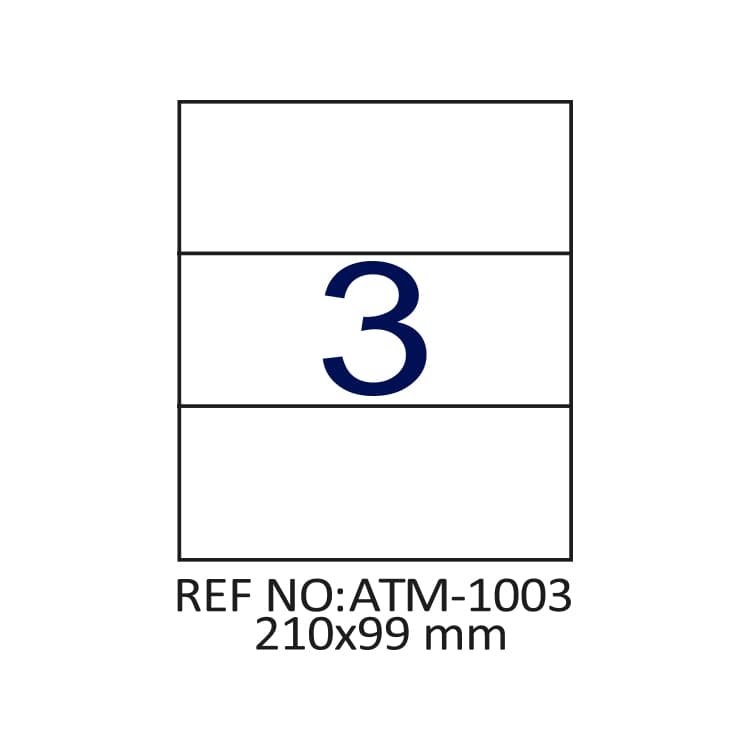 210 X 99 Lazer Etiket ATM-1003