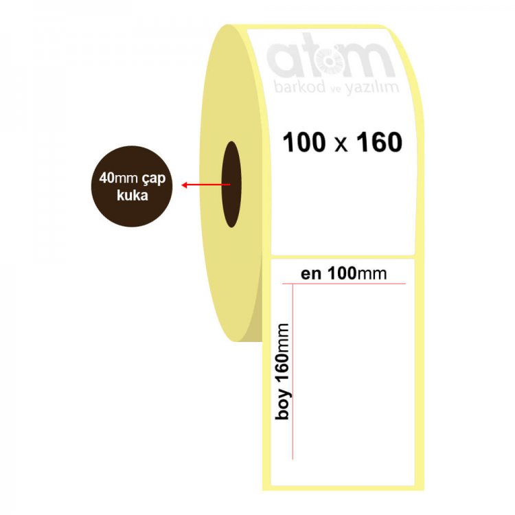 100mm x 160mm Vellum Etiket (Sticker)