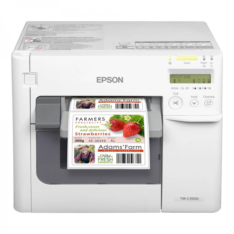 Epson ColorWorks C3500 Renkli Ayakkabı Etiketi Yazıcısı